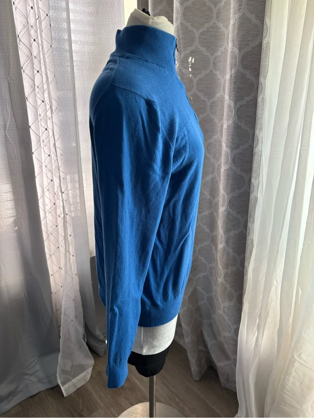Banana Republic premium cotton cashmere Men's Quarter-Zip Sweater size M